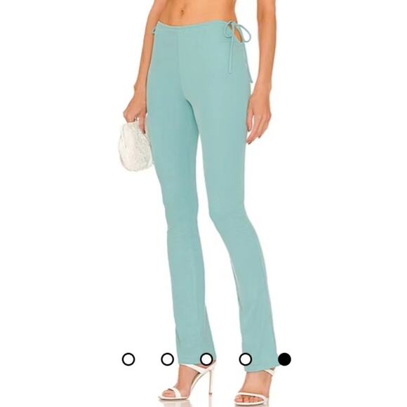 Michael Costello x Revolve Lyle Pant in Teal - Picture 2 of 10